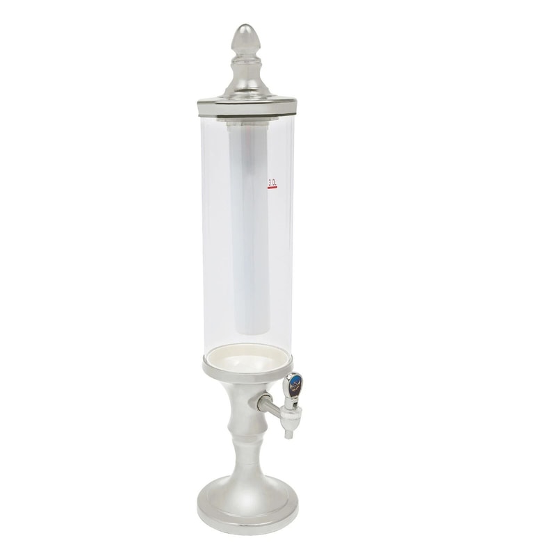 Premium Party Beer Tower Dispenser With Ice Tube LED Light Large Capacity Beverage Pour Station 6