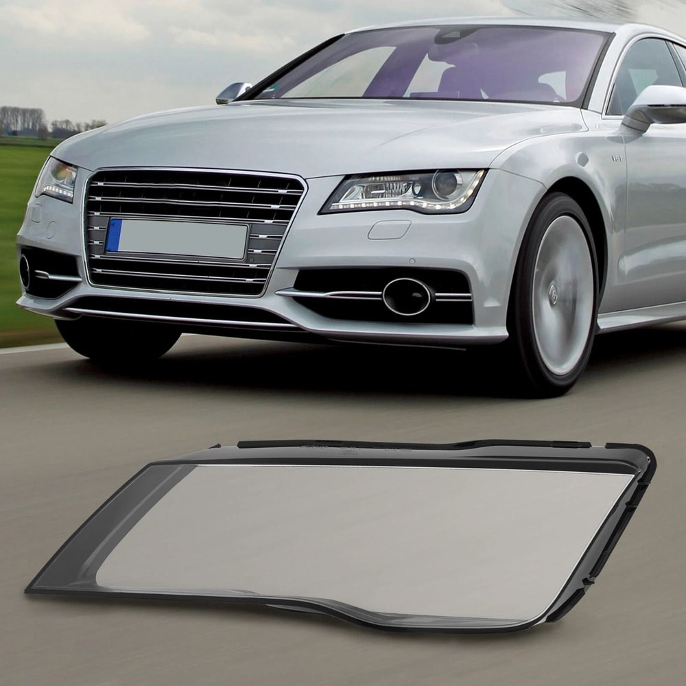 Premium Left Driver Side Headlight Lens Cover For Audi 1