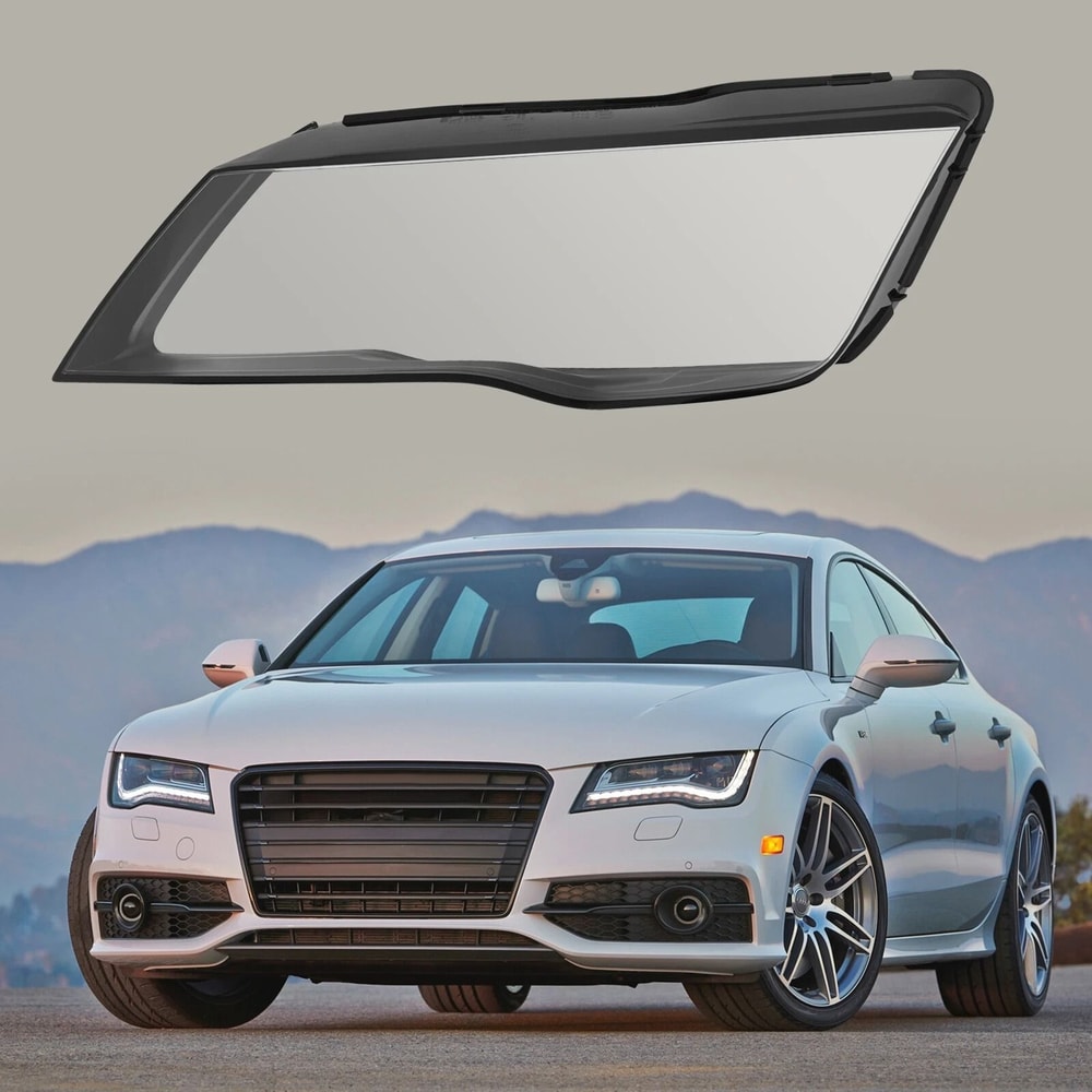 Premium Left Driver Side Headlight Lens Cover For Audi 2