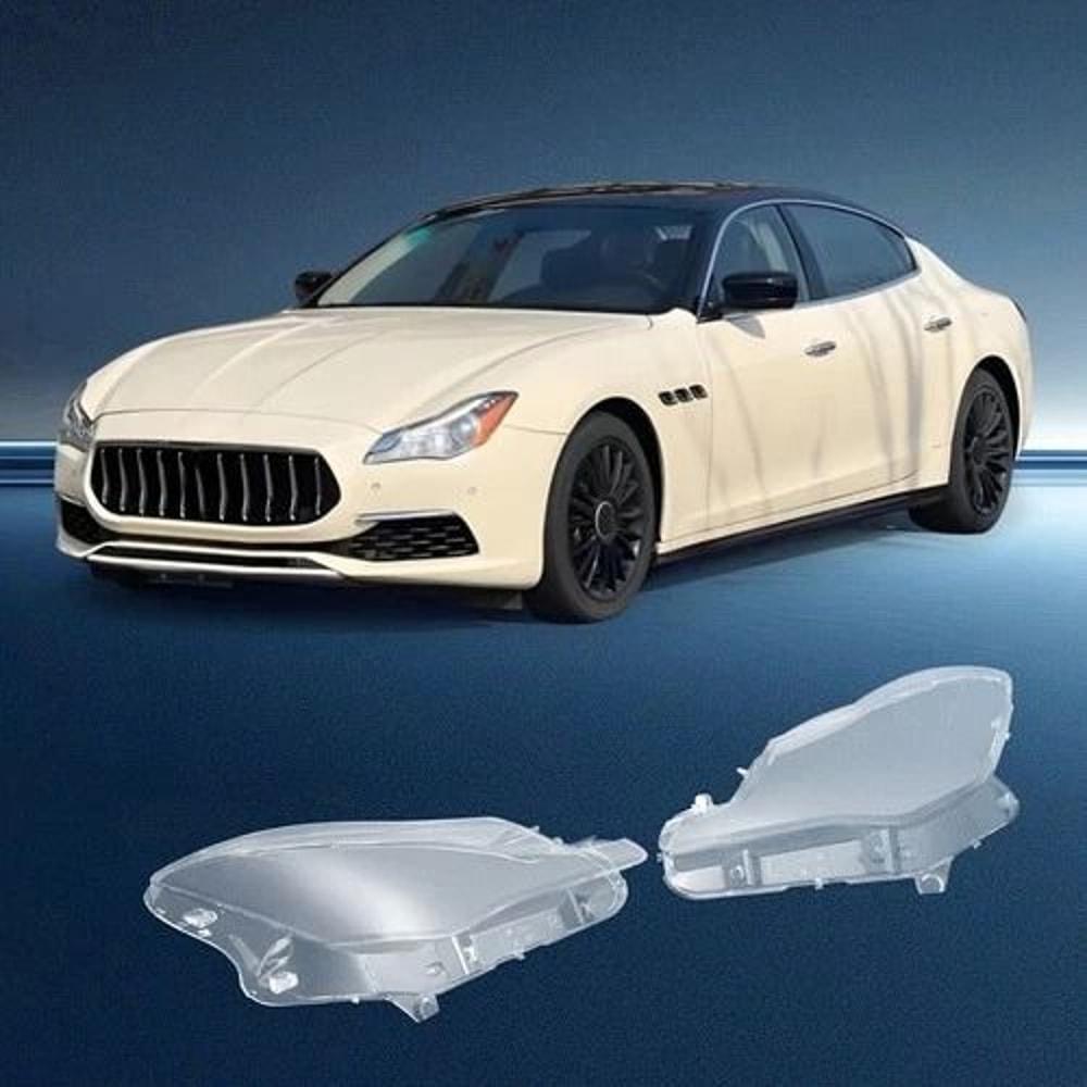 Premium Headlight Cover Pair For Maserati Quattroporte Clear Replacement Lens 0