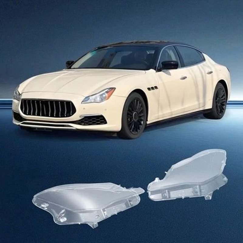 Premium Headlight Cover Pair For Maserati Quattroporte Clear Replacement Lens 0