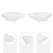 Premium Headlight Cover Pair For Maserati Quattroporte Clear Replacement Lens 5