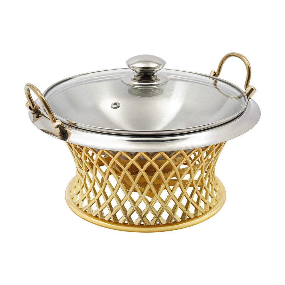 Premium Round Buffet Chafing Dish With Lid Professional Food Warmer 2