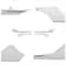 Tesla Model X Front Bumper Chrome Fog Light Trim 3
