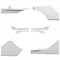 Tesla Model X Front Bumper Chrome Fog Light Trim 3