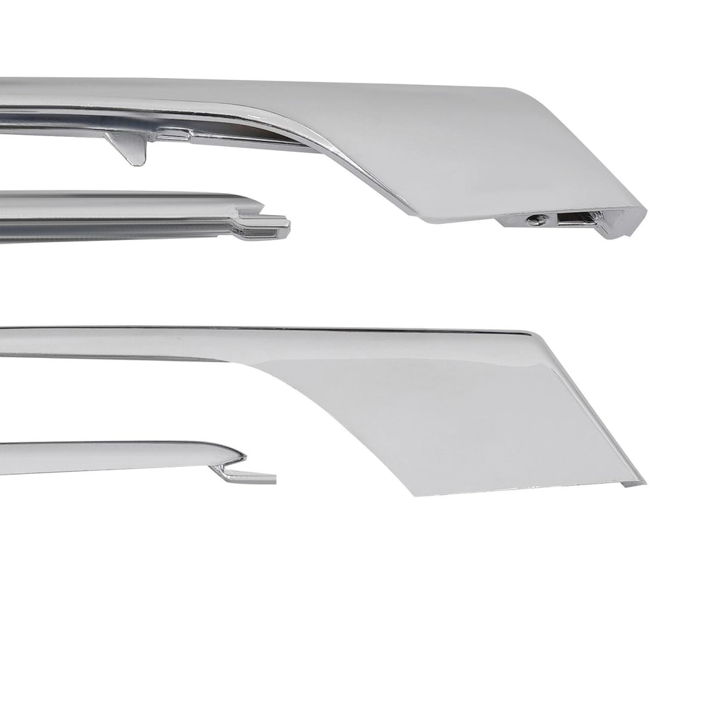 Tesla Model X Front Bumper Chrome Fog Light Trim 6