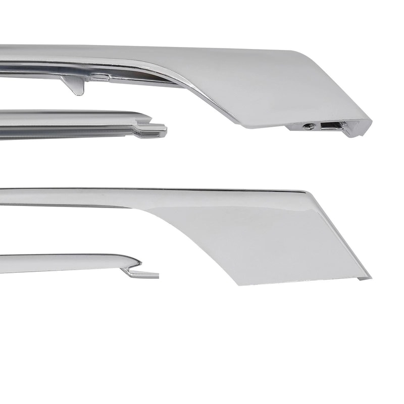 Tesla Model X Front Bumper Chrome Fog Light Trim 6