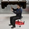 Heavy Duty Rolling Shop Stool Adjustable Garage Work Seat With Swivel Casters Tool Tray 0
