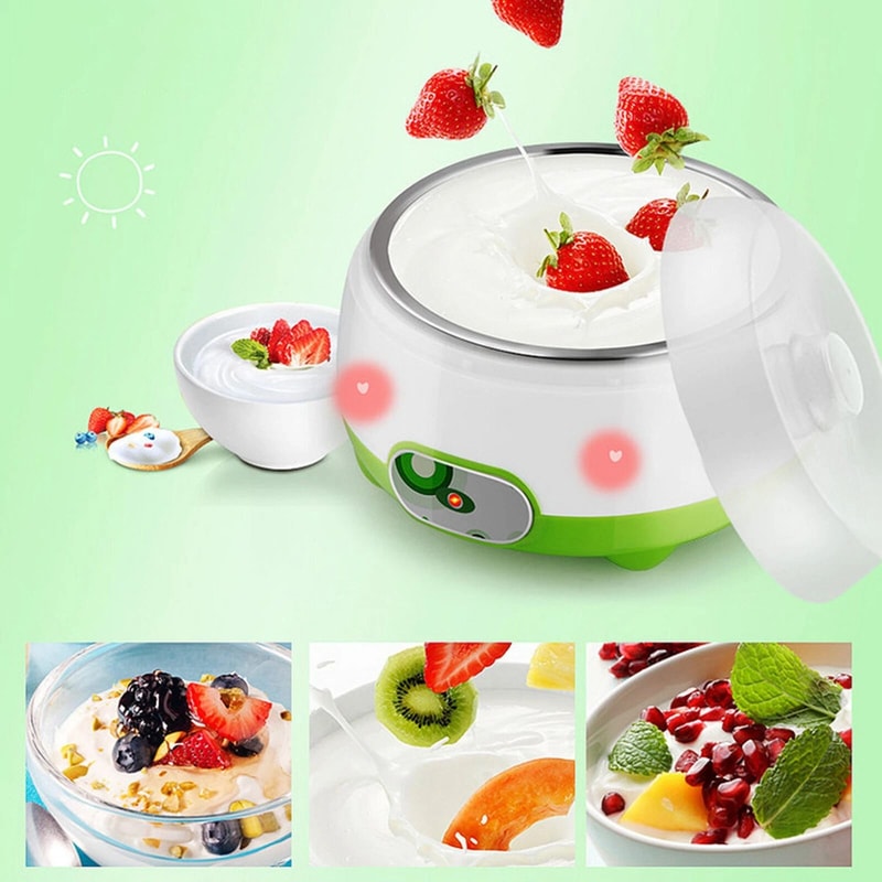 Premium Yogurt Maker With Stainless Steel Yogurt Pot Automatic Easy 3