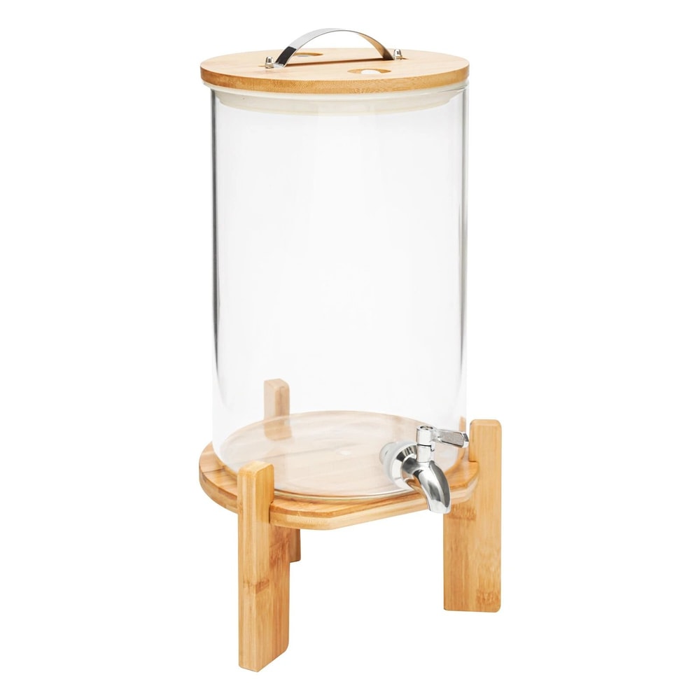 Premium Glass Beverage Dispenser With Spigot Elegant Lemonade Dispenser Jar 5