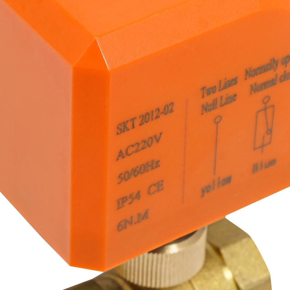 Brass Motorized Ball Valve AC Electric Actuator NC 7