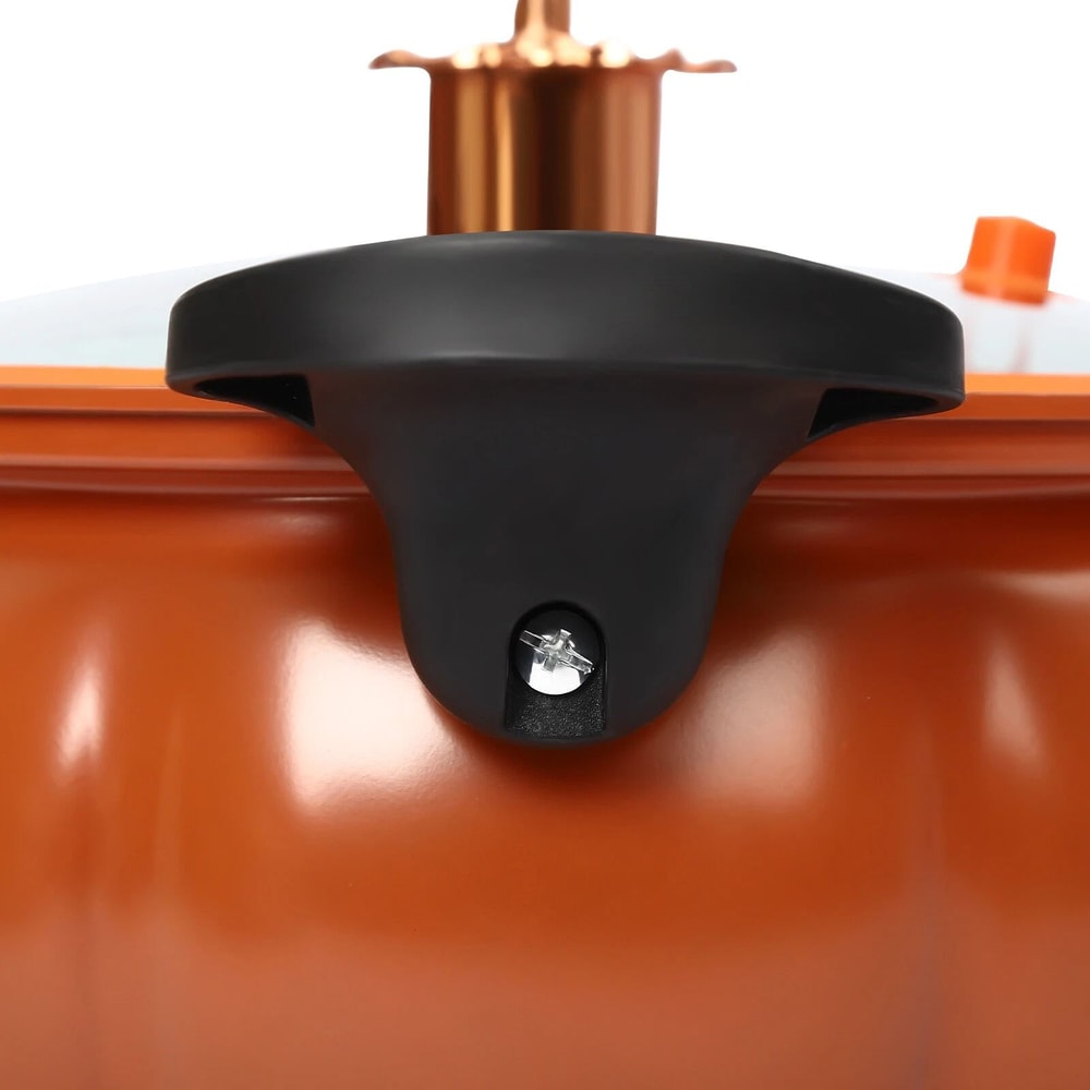 Pumpkin Shaped Micro Pressure Cooker Pot Non Stick Stovetop Pressure Cooking Pot 4