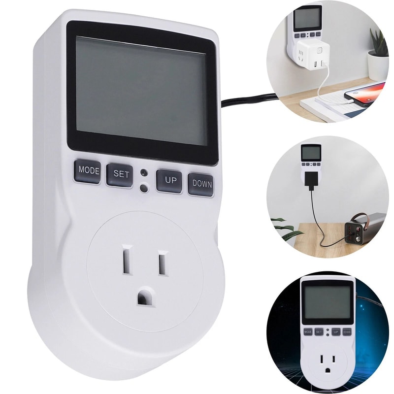 Smart Digital Thermostat Outlet Plug Temperature Controller Socket With Programmable Timer 6