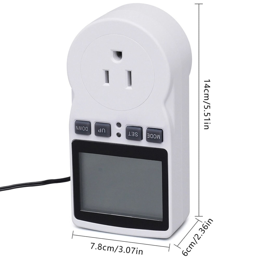 Smart Digital Thermostat Outlet Plug Temperature Controller Socket With Programmable Timer 8
