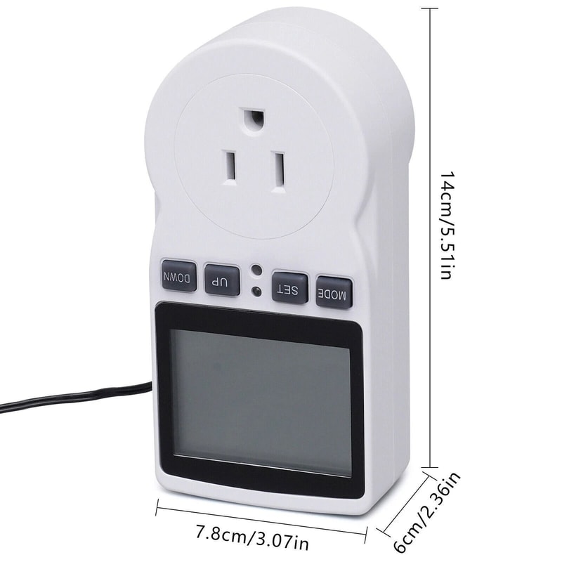 Smart Digital Thermostat Outlet Plug Temperature Controller Socket With Programmable Timer 8