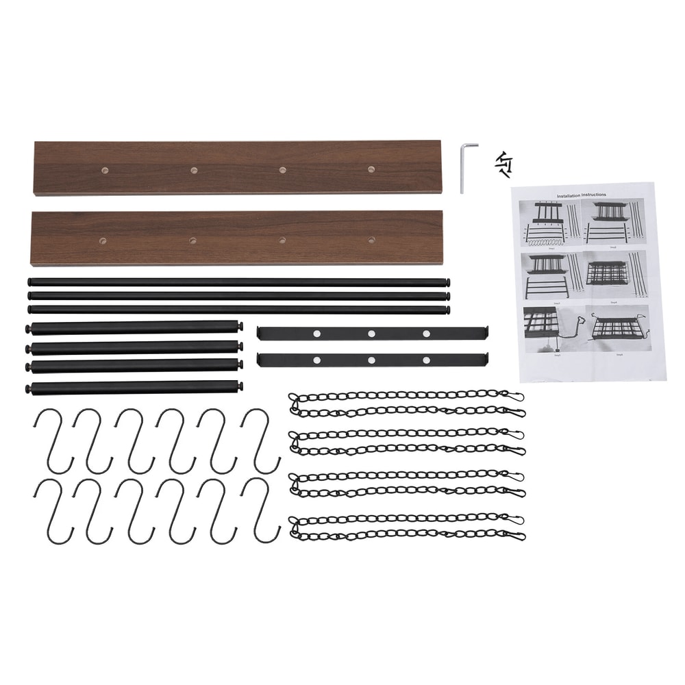 Kitchen Ceiling Mount Hanging Pot Rack Cookware Organizer Shelf 1