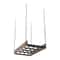Kitchen Ceiling Mount Hanging Pot Rack Cookware Organizer Shelf 7