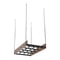 Kitchen Ceiling Mount Hanging Pot Rack Cookware Organizer Shelf 7