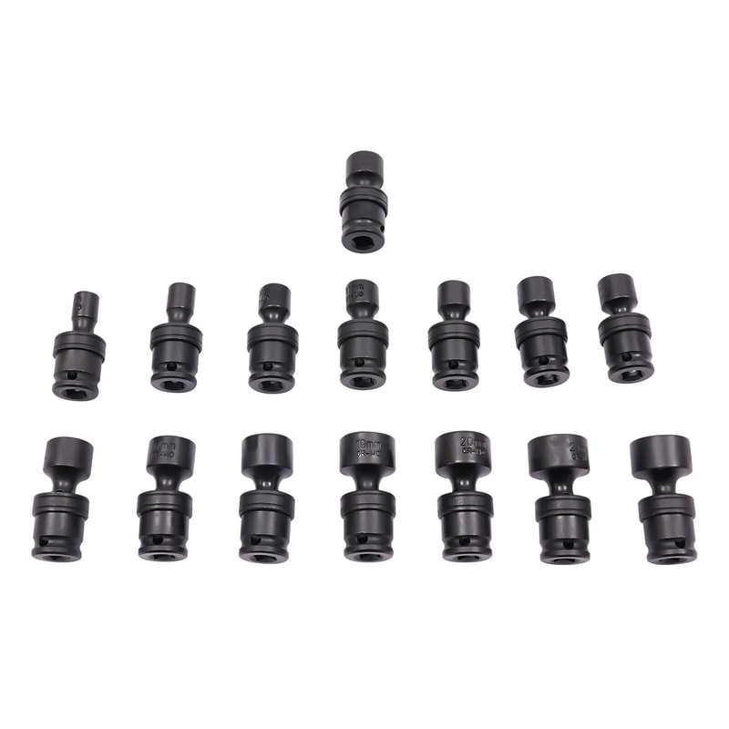 Professional Universal Joint Socket Set 38 Drive Swivel Socket Set Durable Mechanic Tool Kit 1