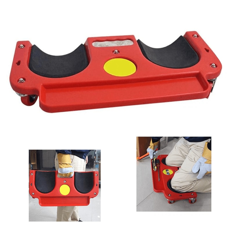 Premium Rolling Knee Pads With Wheels Floor Creeper Comfort Support Tool 3