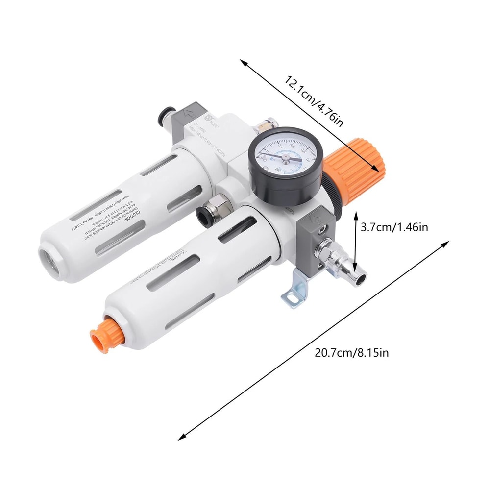 Professional Tire Changer Air Regulator Kit With Oil Water Separator Gauge For EagleRangerTriumph 10