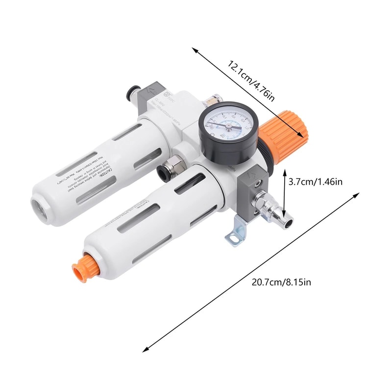 Professional Tire Changer Air Regulator Kit With Oil Water Separator Gauge For EagleRangerTriumph 10