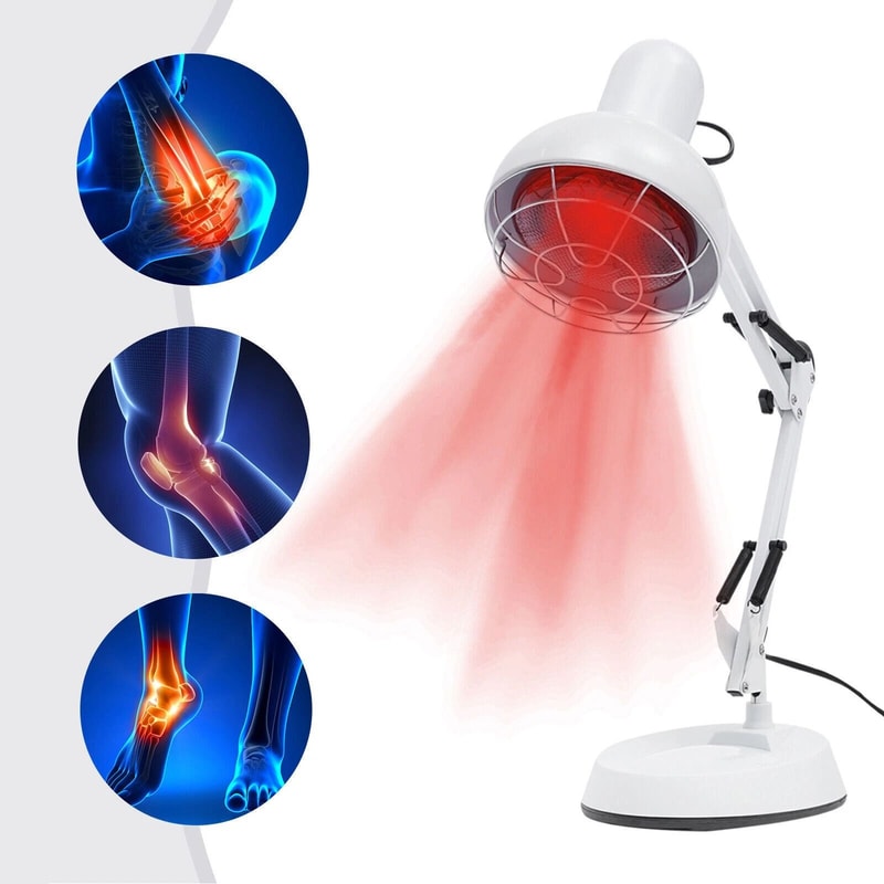 Premium Near Infrared Heat Lamp Therapy Stand Deep Red Light Pain Relief Solution 18