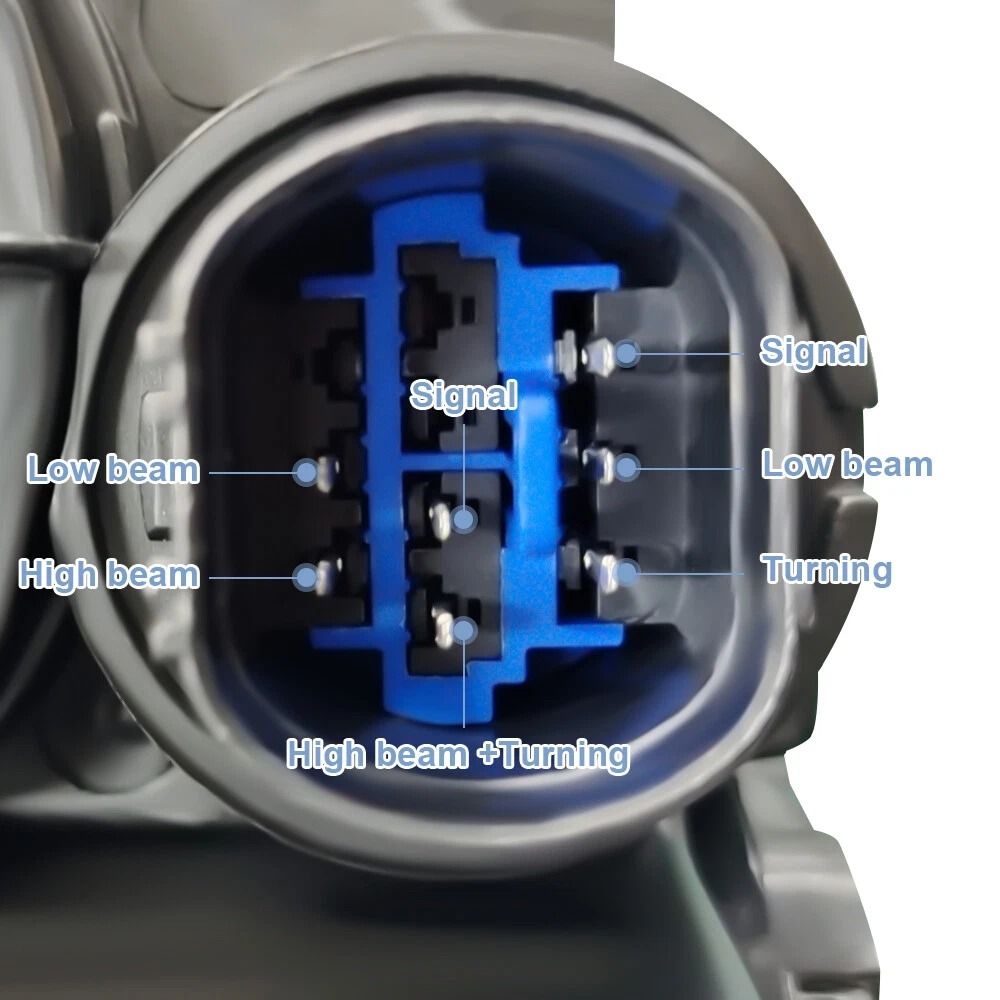 Premium Hyundai Elantra Headlight Assembly Left Driver Side Direct Fit Left Headlight Replacement 6
