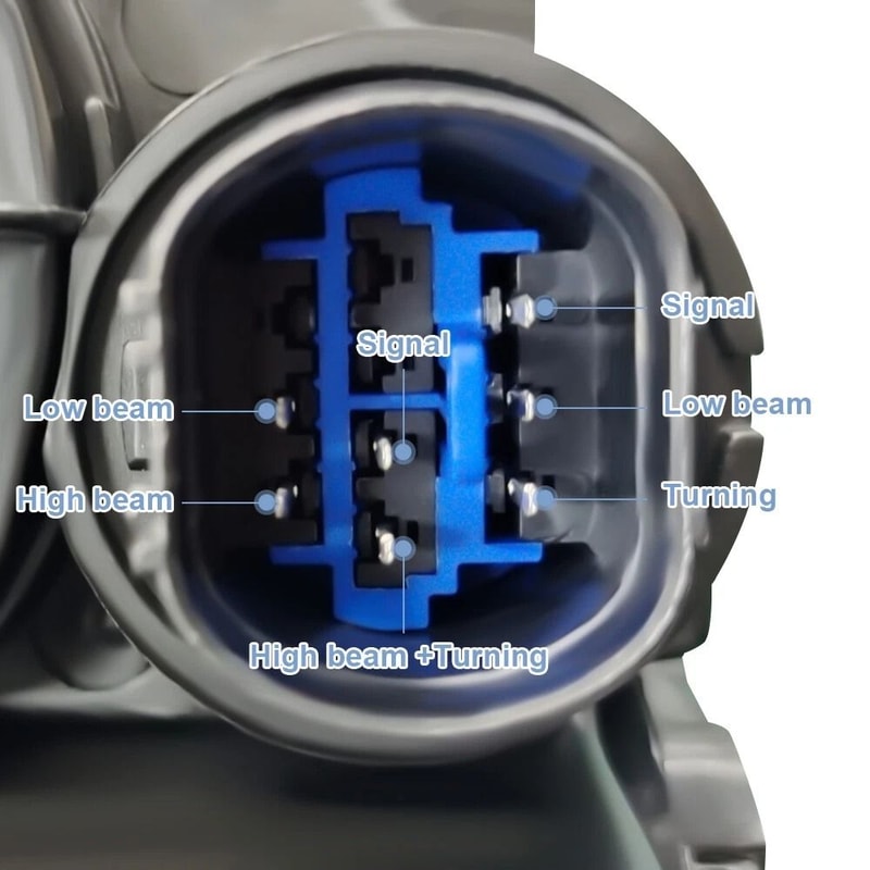 Premium Hyundai Elantra Headlight Assembly Left Driver Side Direct Fit Left Headlight Replacement 6
