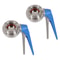 Premium Stainless Steel Butterfly Valves With Blue Trigger Handle High Flow Control 6