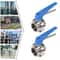 Premium Stainless Steel Butterfly Valves With Blue Trigger Handle High Flow Control 14