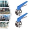 Premium Stainless Steel Butterfly Valves With Blue Trigger Handle High Flow Control 14