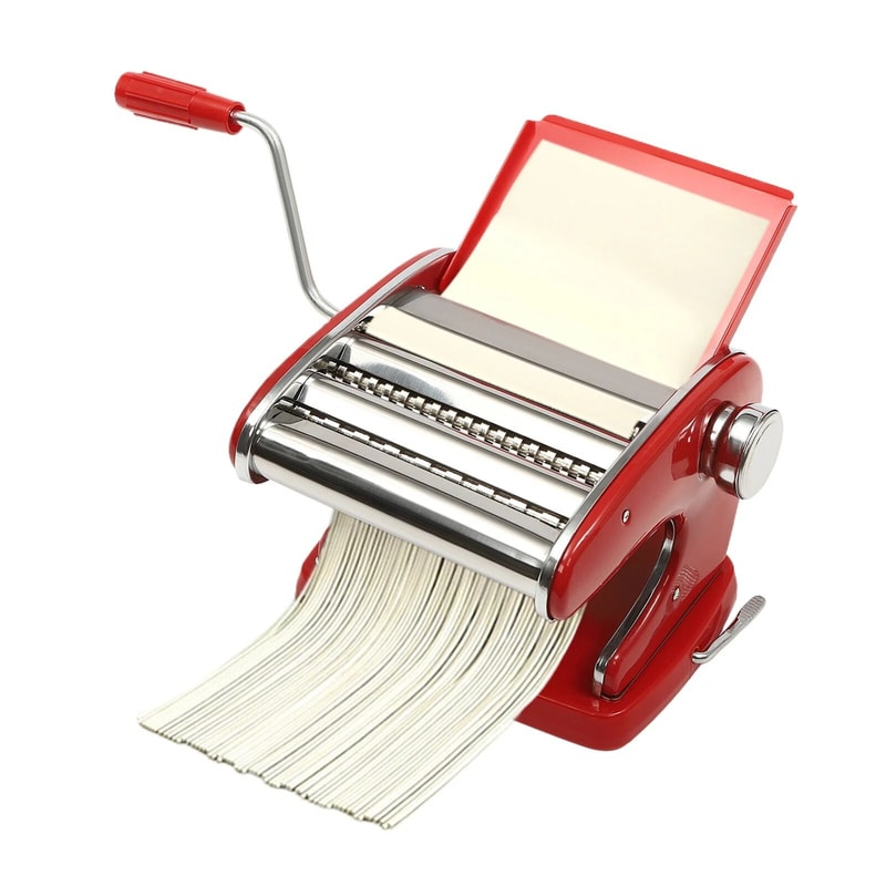 Premium Stainless Steel Pasta Maker Manual Adjustable Thickness Pasta Machine With Settings 8