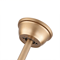 Elegant LED Fan Gold Chandelier Ceiling Light With Remote Semi Flush Mount Fixture 8