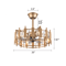 Elegant LED Fan Gold Chandelier Ceiling Light With Remote Semi Flush Mount Fixture 14