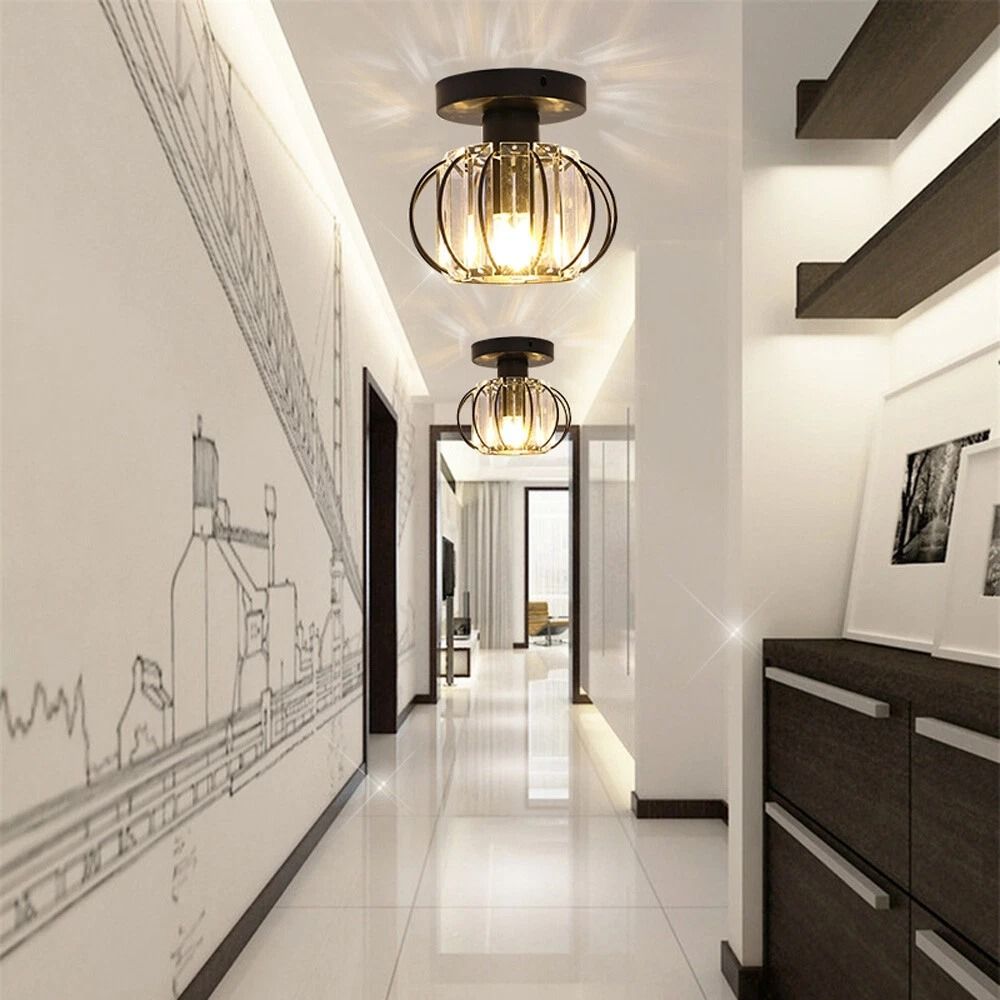 Sleek Modern Flush Mount Ceiling Light Hallway Indoor Lighting 10
