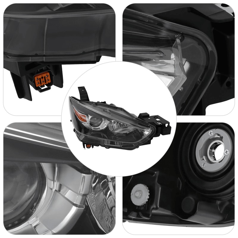 Passenger Side Halogen Headlight Assembly For Mazda CX 3 10