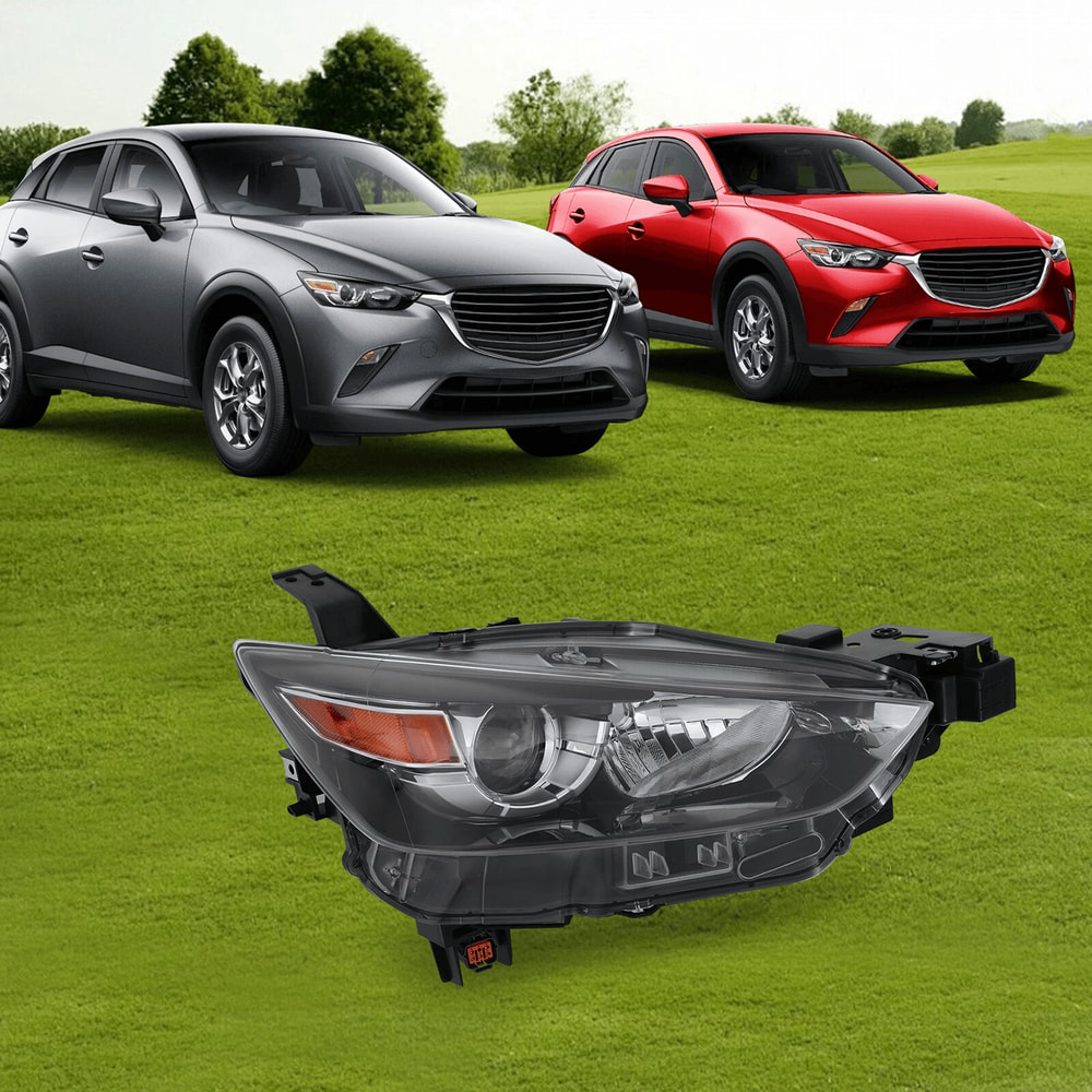 Passenger Side Halogen Headlight Assembly For Mazda CX 3 11