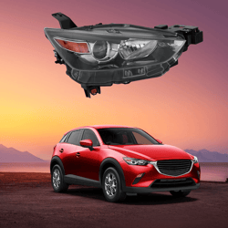 passenger side halogen headlight assembly for mazda cx 3