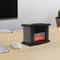 Portable Electric Fireplace Heater With 3D Realistic Flame Heating Compact Space Heater For Cozy W 10