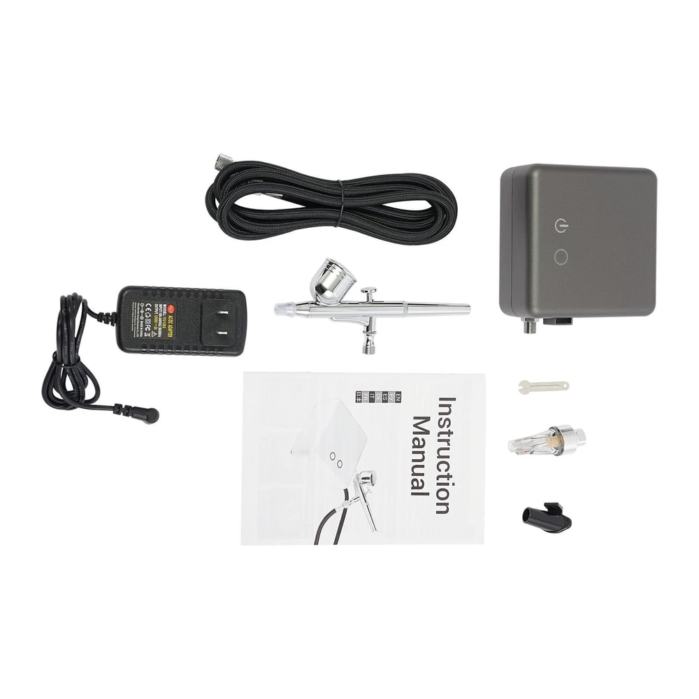 Professional Portable Airbrush Kit With Compressor High Pressure Spray Set For Art Model Auto Deta 1