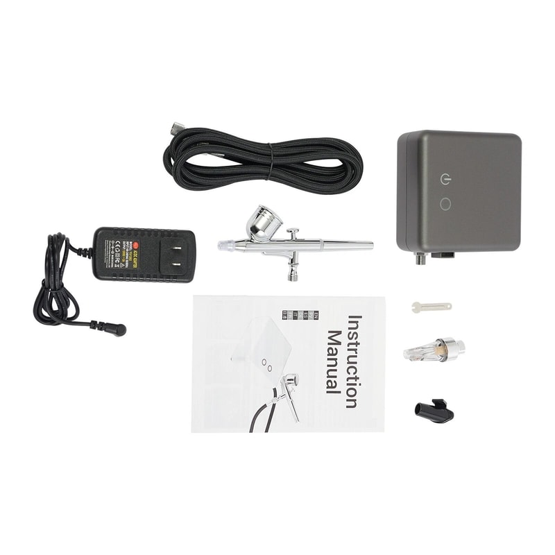 Professional Portable Airbrush Kit With Compressor High Pressure Spray Set For Art Model Auto Deta 1