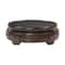 Premium Hand Carved Wood Display Stand Elegant Round Pedestal Bonsai Stand Teapot Vase Base 0