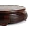 Premium Hand Carved Wood Display Stand Elegant Round Pedestal Bonsai Stand Teapot Vase Base 8