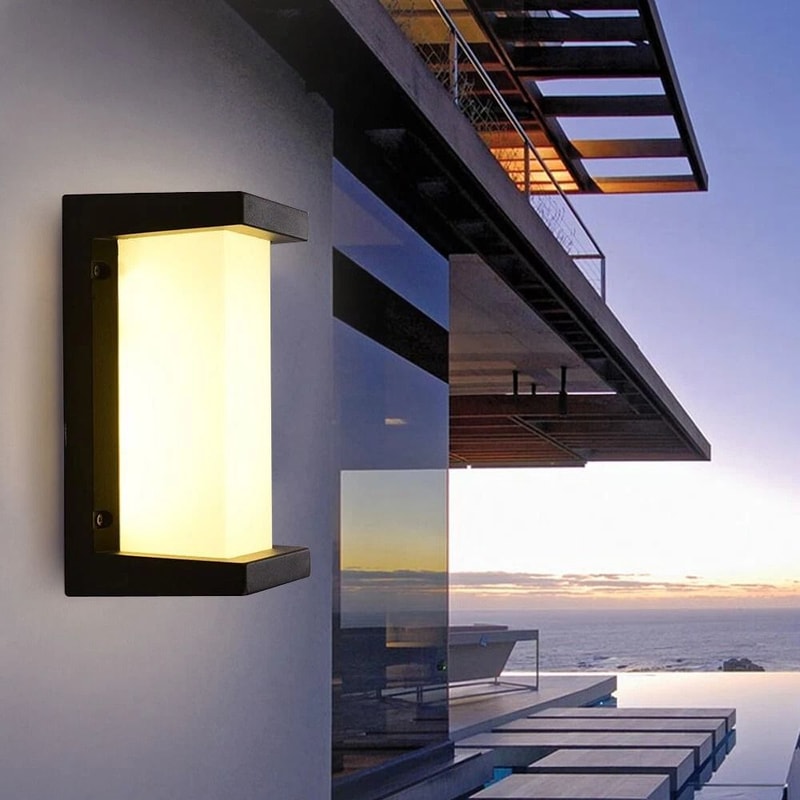 Modern Outdoor LED Wall Sconce Waterproof Porch Light Fixture 2
