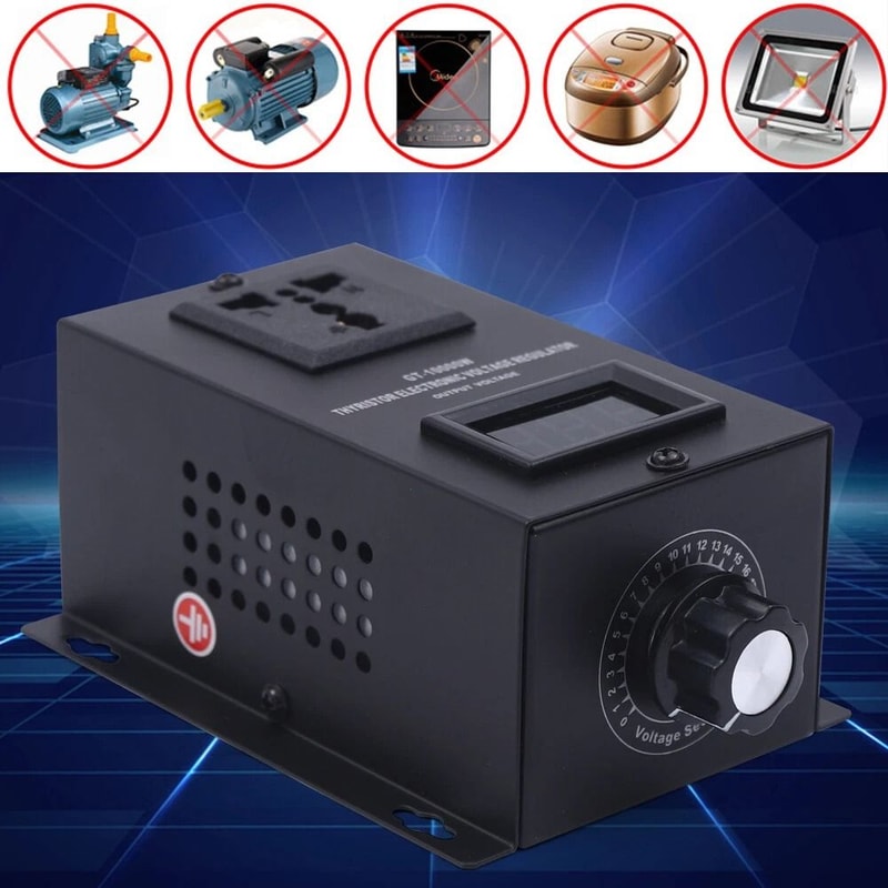Premium AC Variable Voltage Regulator Motor Speed Controller SCR Dimmer 10