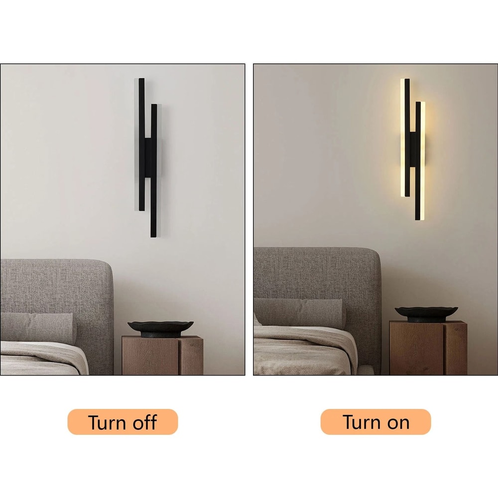 Modern LED Wall Sconce Dimmable Bedside Wall Lamp 7