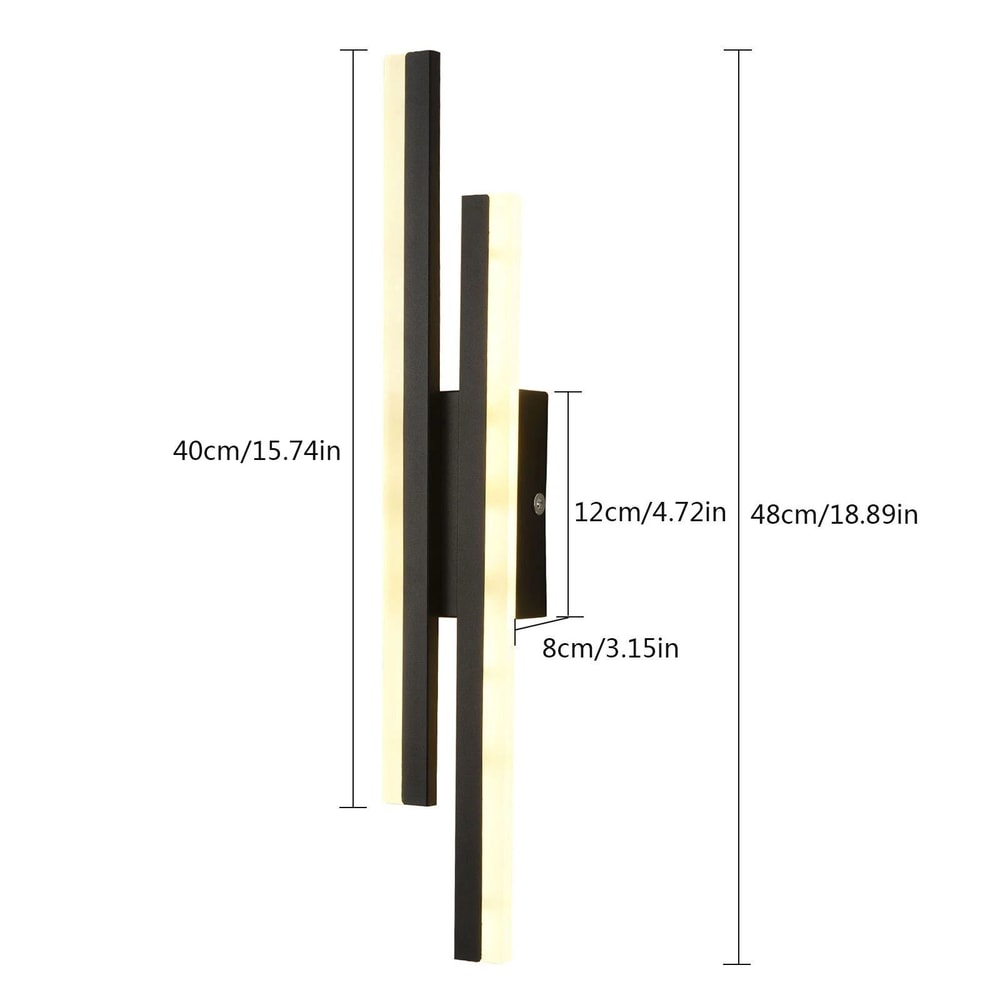 Modern LED Wall Sconce Dimmable Bedside Wall Lamp 9