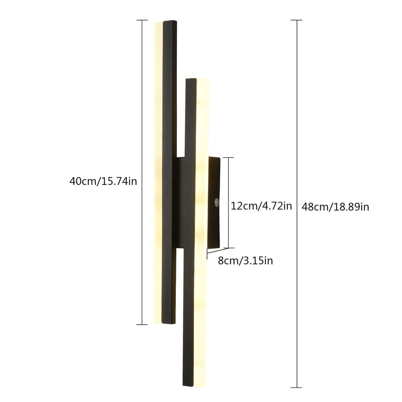 Modern LED Wall Sconce Dimmable Bedside Wall Lamp 9