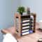 Wood Desk Organizer Desktop File Holder For Office Document Storage 5